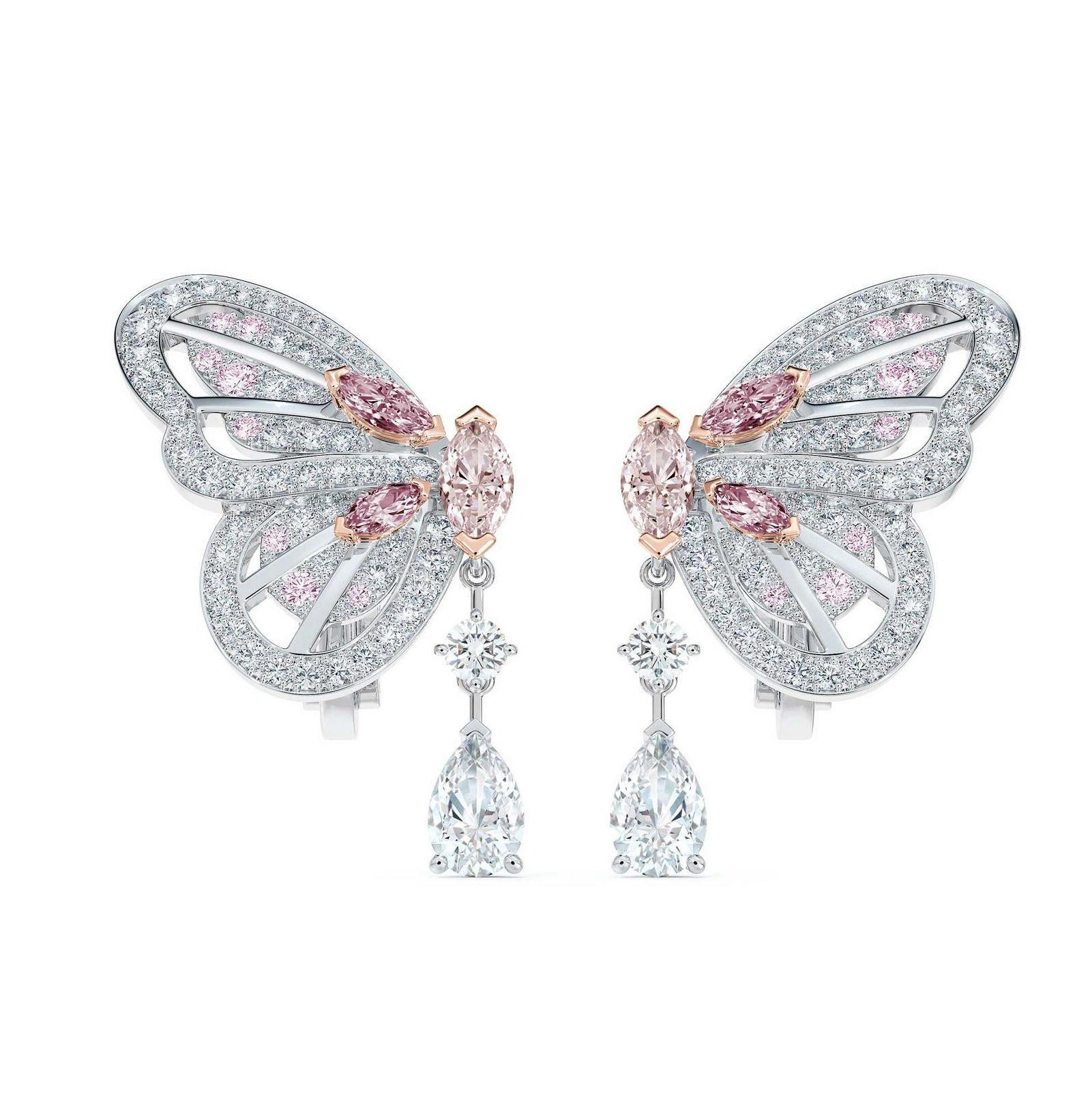 de beers butterfly earrings 