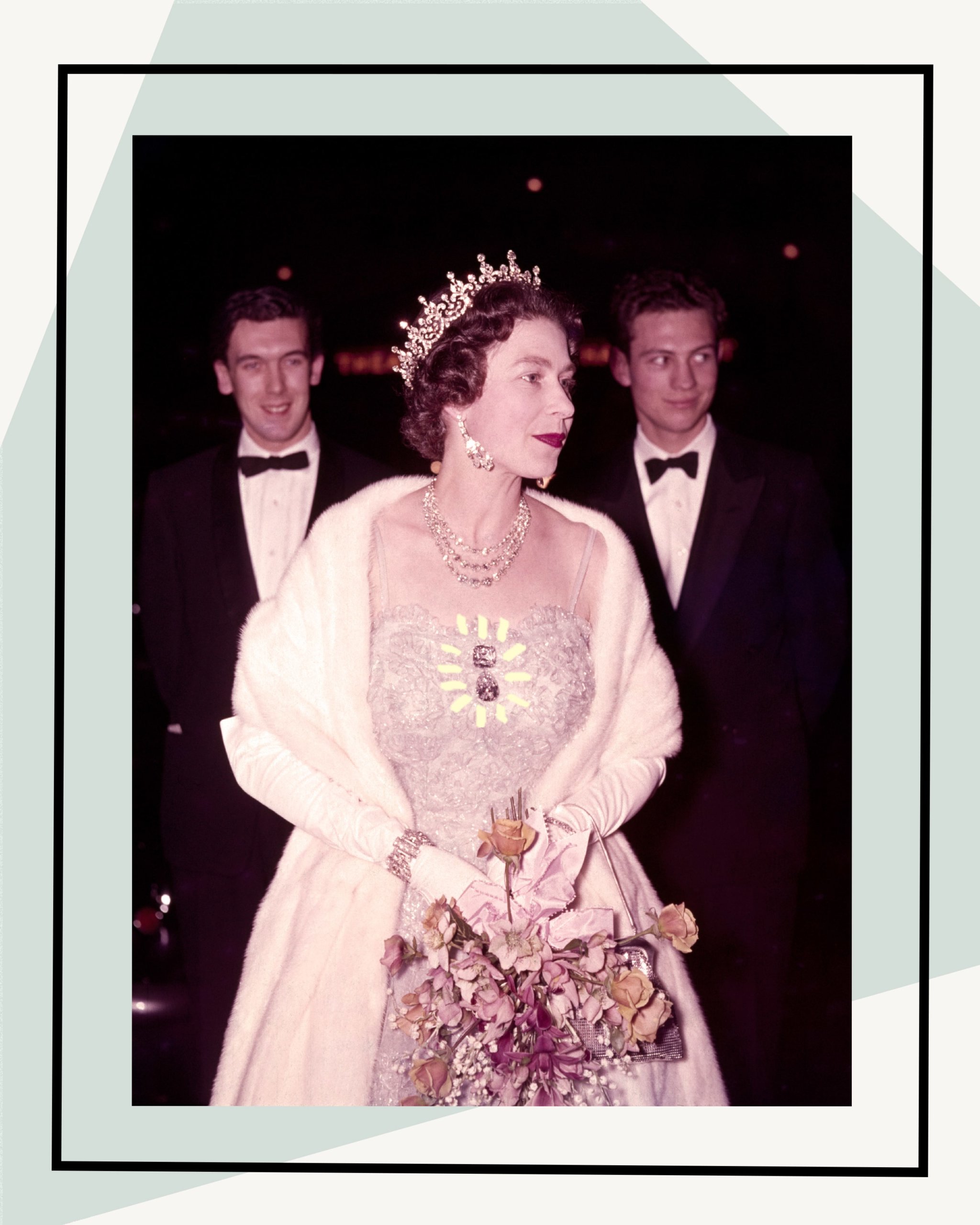 young queen elizabeth granny's chips diamonds crown