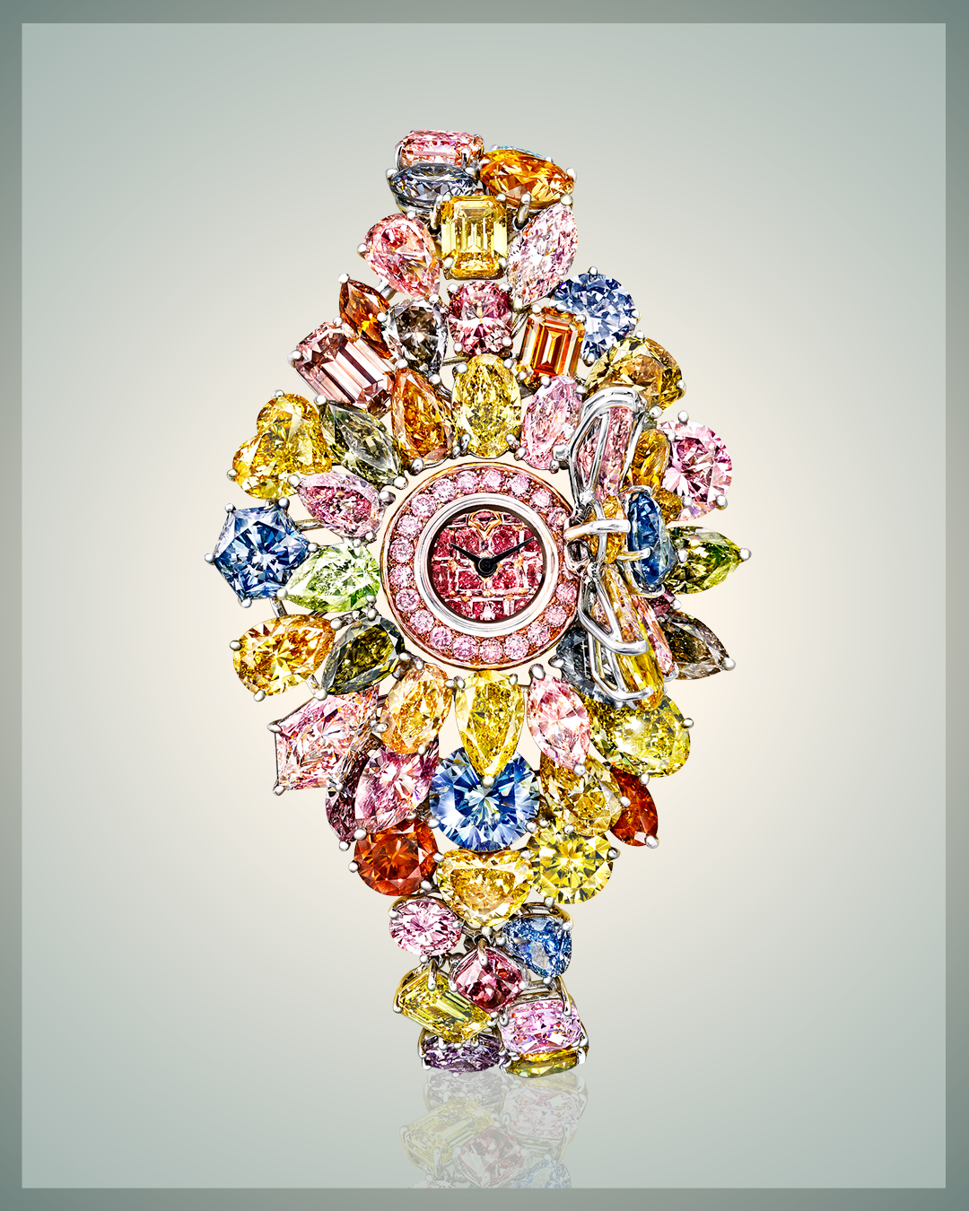 Des Moments Aussi Colorés et Lumineux qu'une Montre en Diamant 2 MAZ EPD HIJ Colored Diamond Watches Graff Multi coloured Diamond Secret