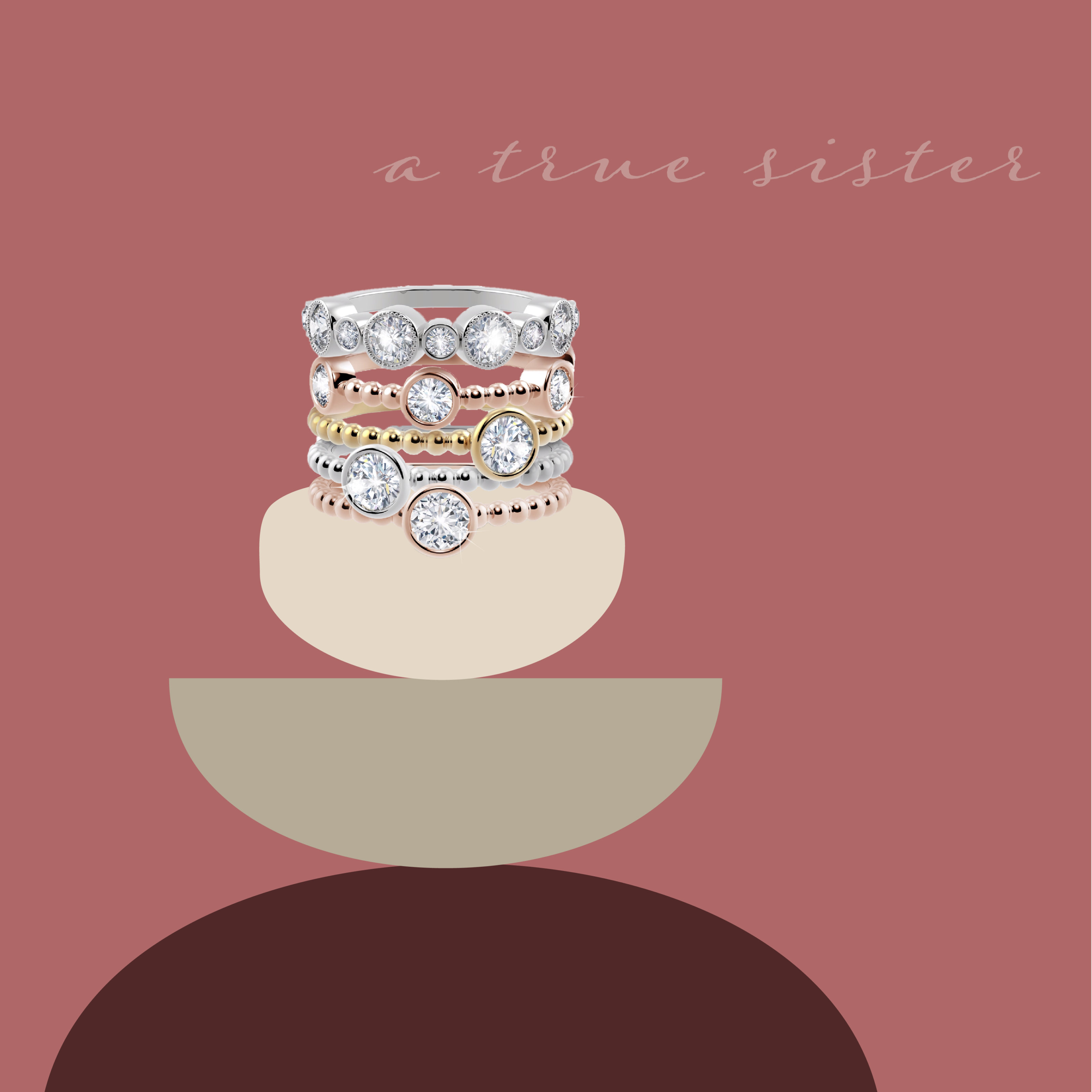 Stackable rings are the perfect Raksha Bandhan gift for a sister