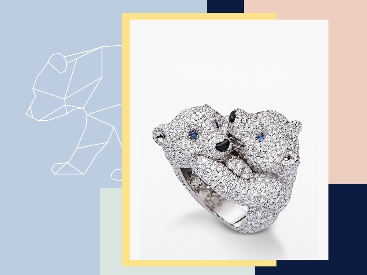 Chopard’s double bear diamond ring