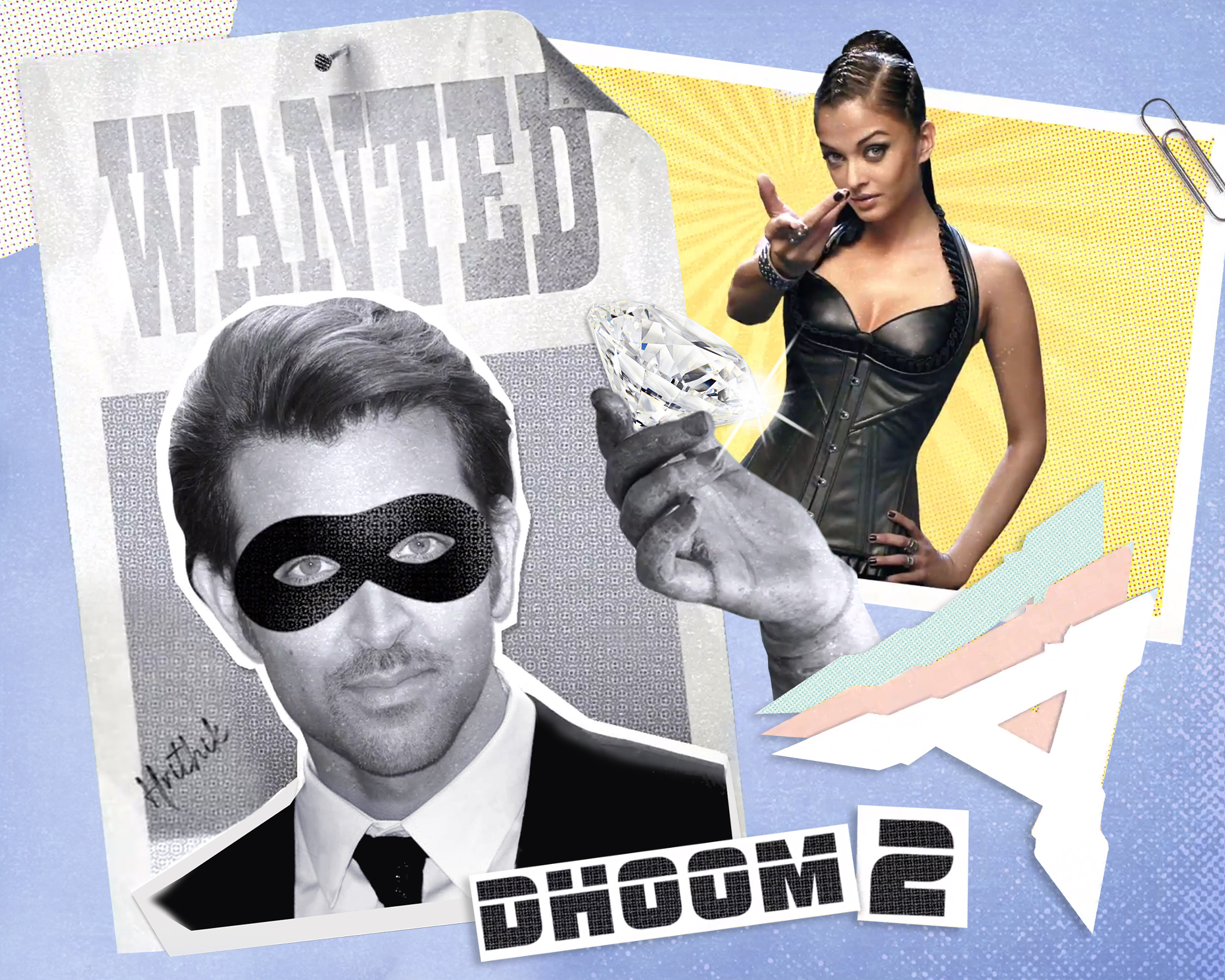 In the Bollywood hit 'Dhoom 2', two glamorous crooks team up to steal a precious diamond from a museum