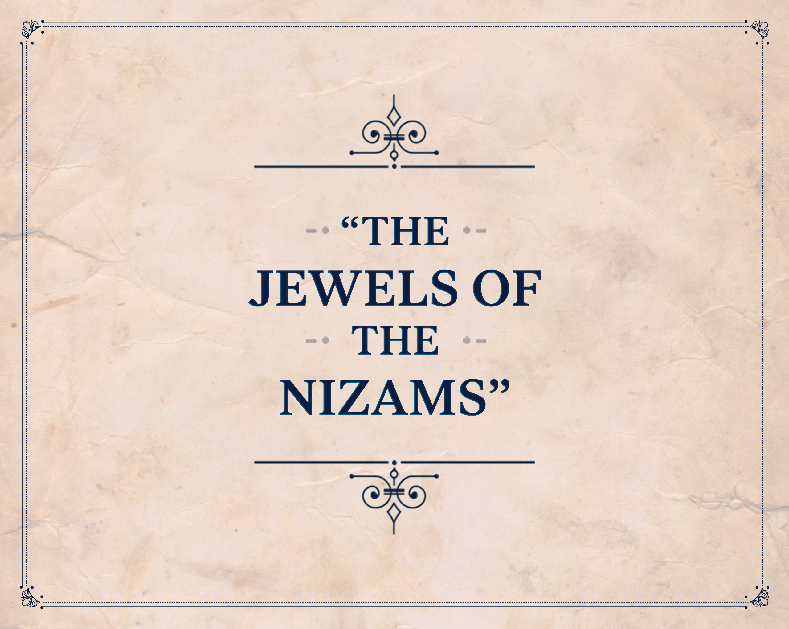Jewels collection of Nizams