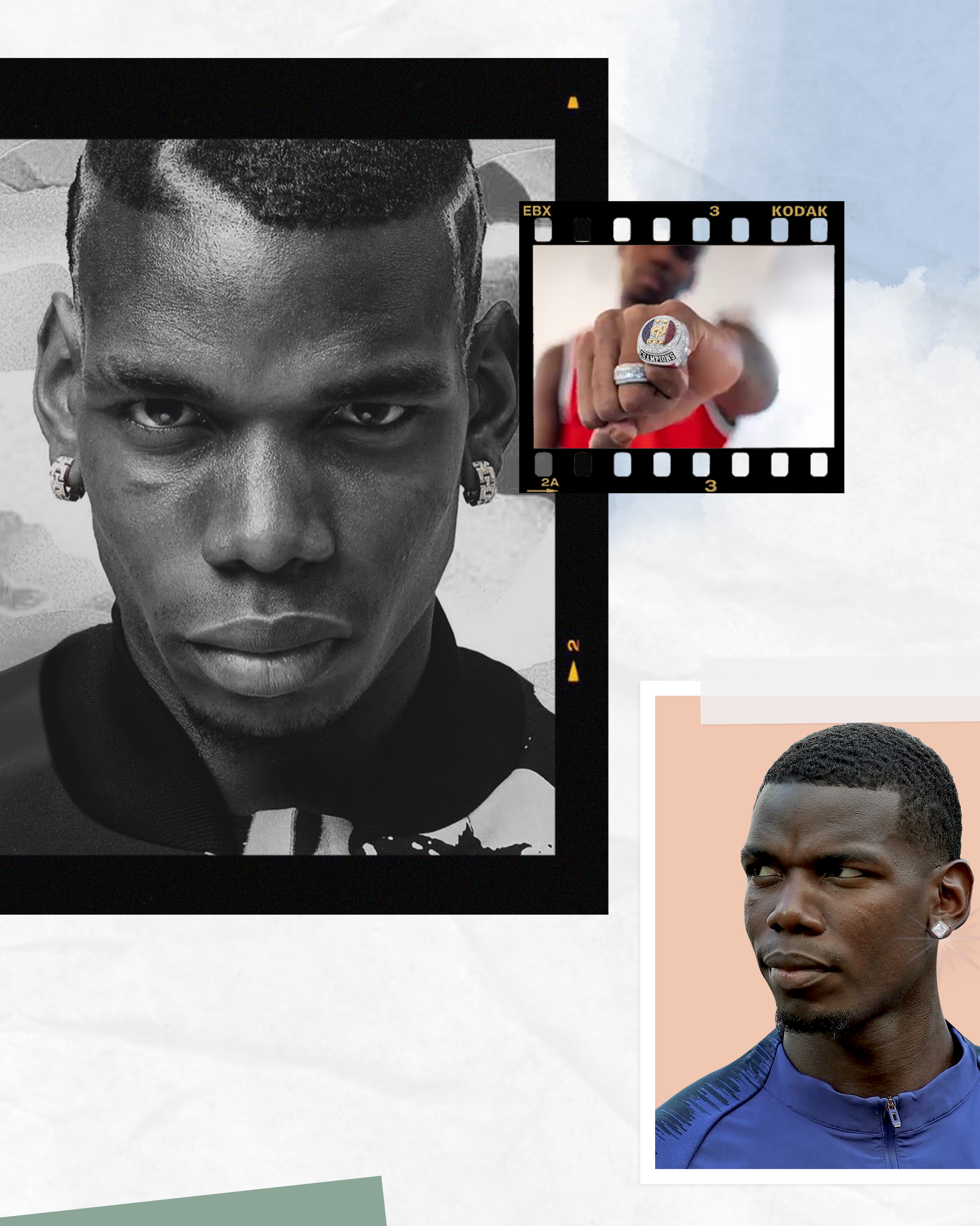 The Perfect Match Between The Sportsmen & Their Sparkle 3 French footballer Paul Pogba’s diamond-encrusted rings
