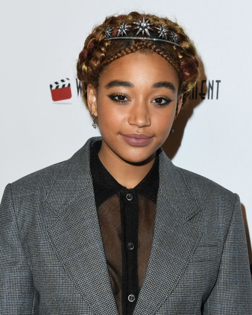 A star diamond tiara from Beladora worn by Amandla Stenberg at the 2019 Online Film Critics Society Award Ceremony