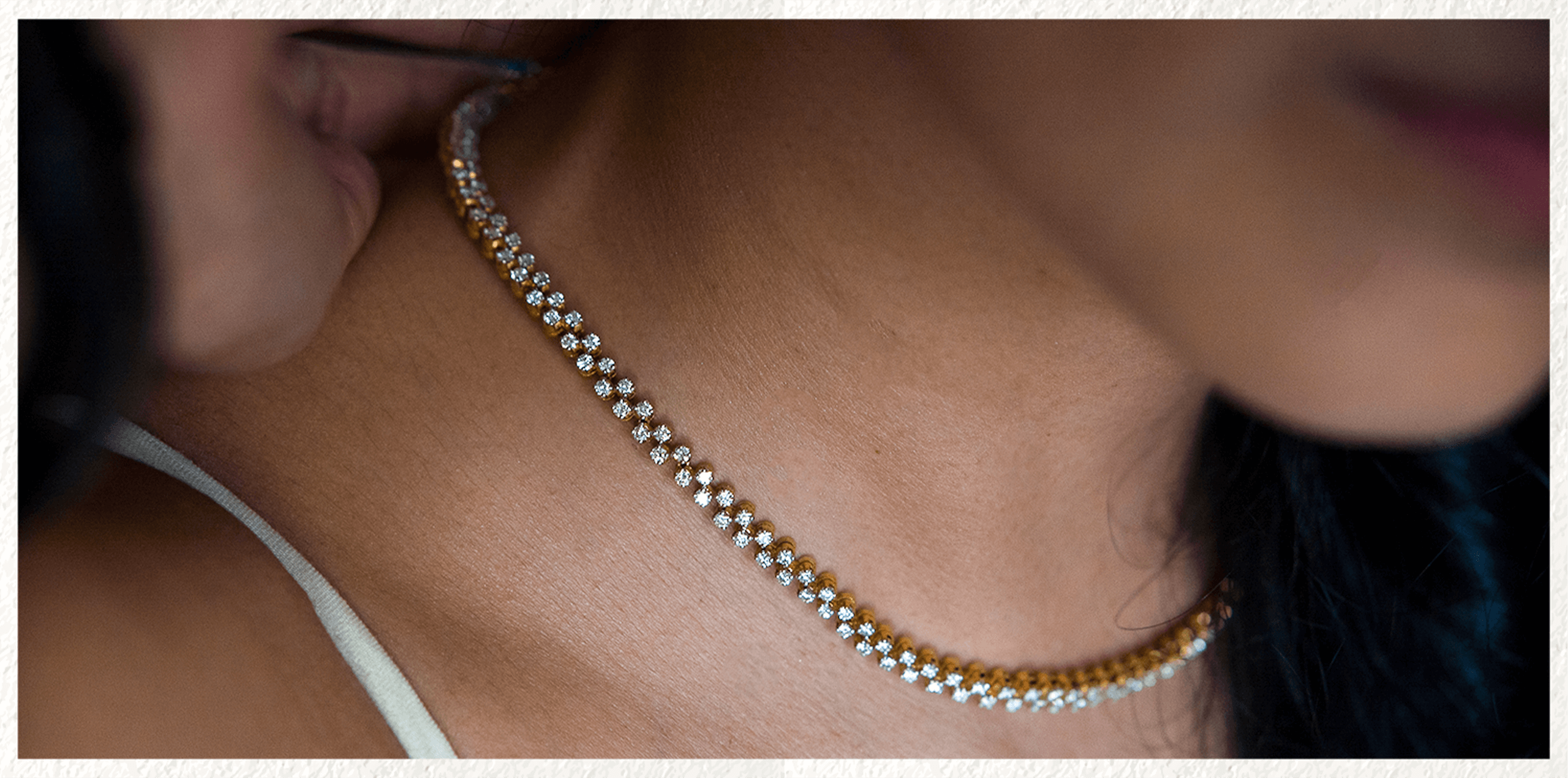 Gems of Love: Miya, Biwi & Their Precious Moments 4 Diamond Necklace