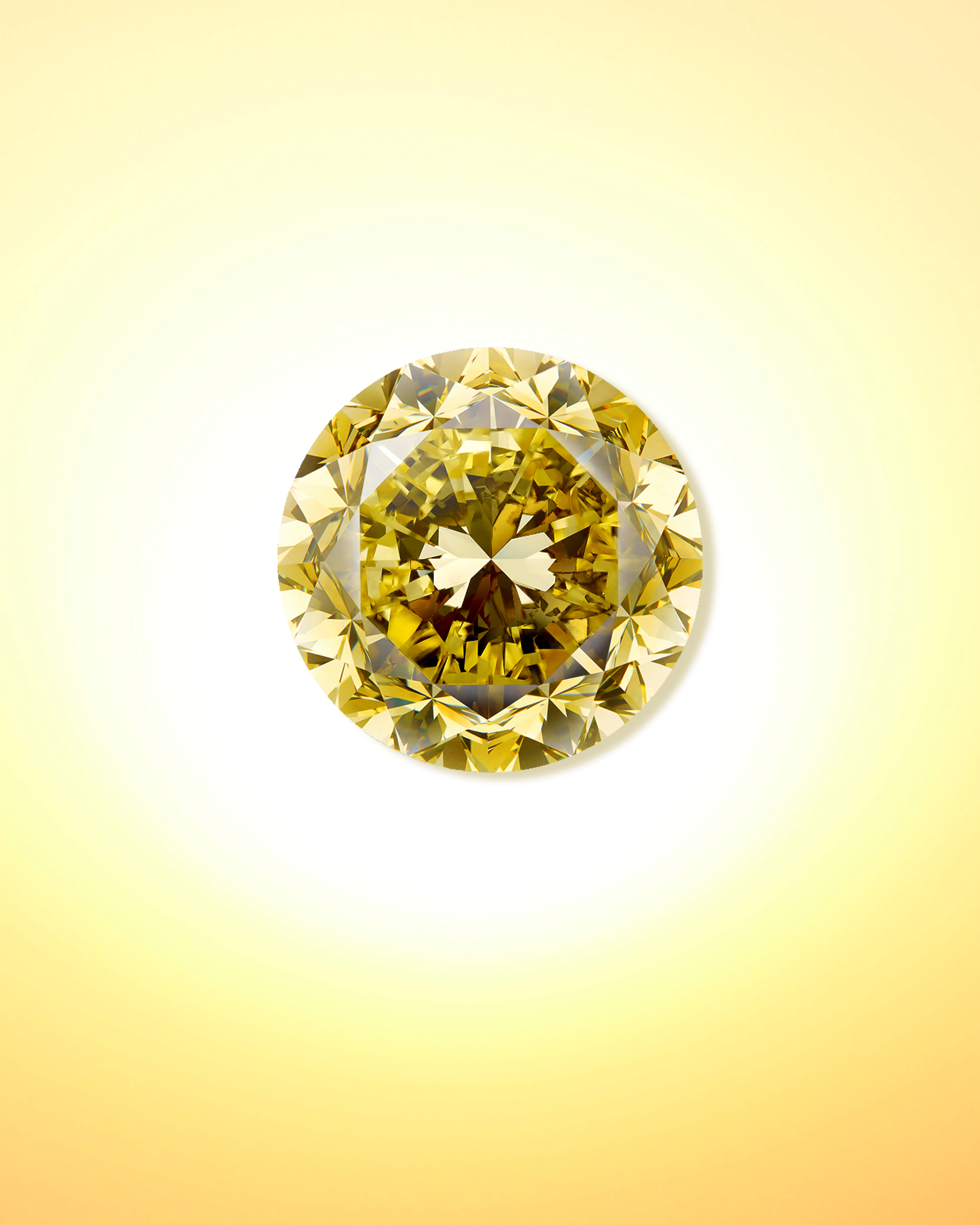 The Dragon Diamond: round cut yellow diamond from Mouawad