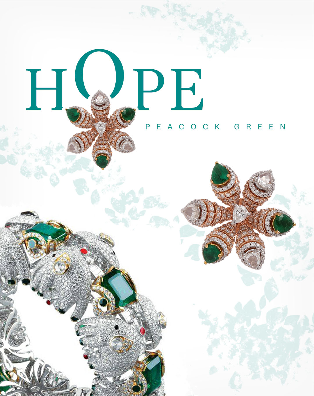 navratri-ring-bracelet-Durga-Puja-natural-diamonds-jewellery-power-hope-peacock-green