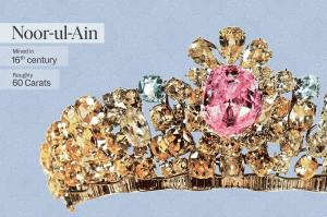 Noor Ul Ain Diamond: 16th Century Mined Gem, Approximately 60 Carats