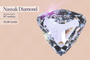 Nassak Diamond: 15th Century Mined Gem, Approximately 43.38 Carats