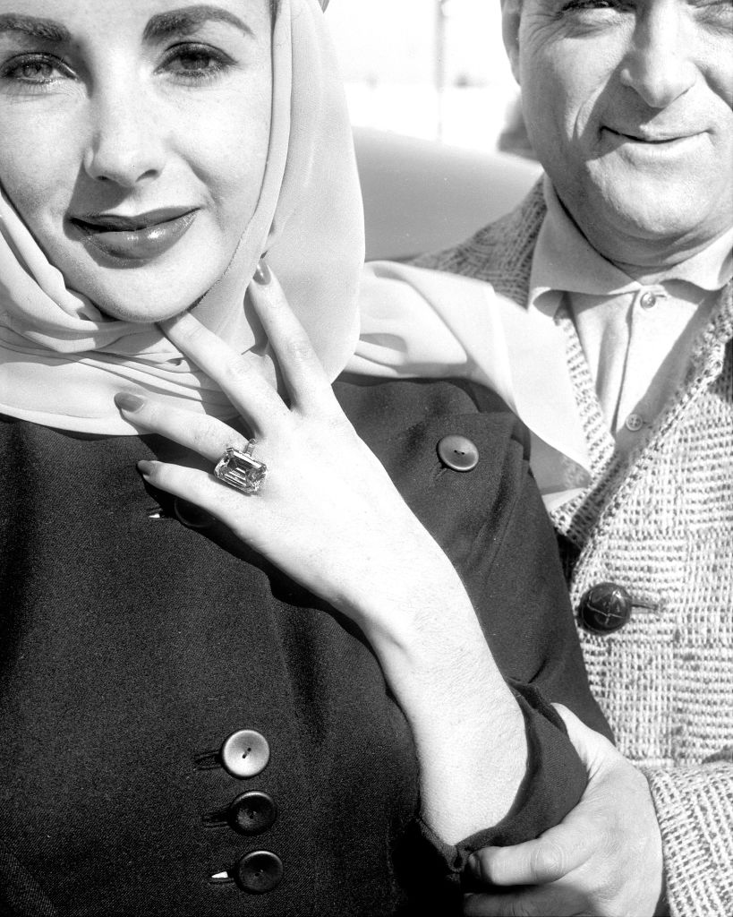Elizabeth Taylor's engagement ring was an emerald cut diamond engagement ring with a platinum band from