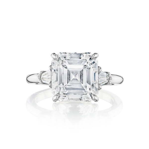 Asscher-Cut Diamond Engagement Ring