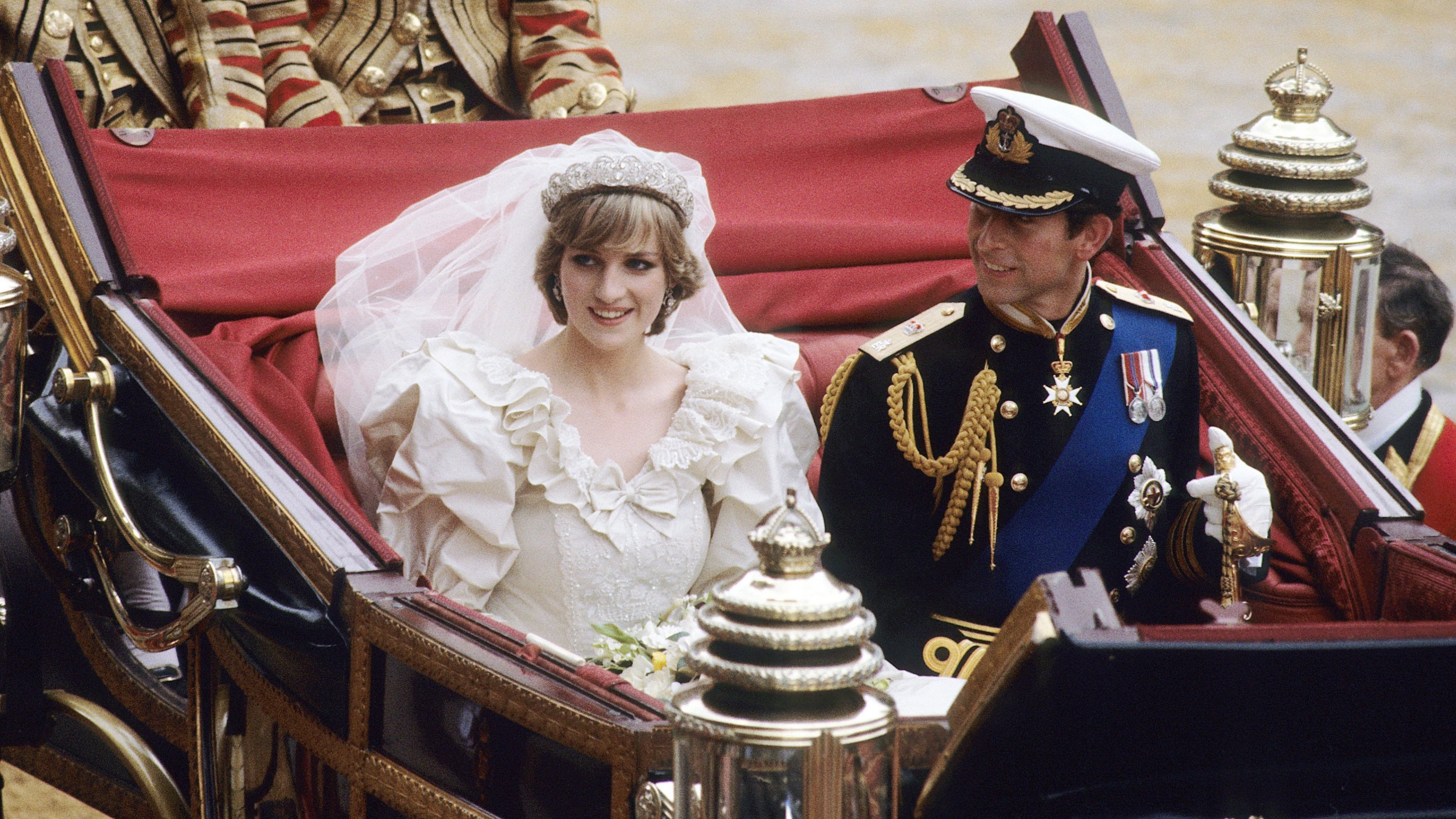 Princess Diana's wedding tiara, also known as the Spencer Tiara, worn by Diana on her special day