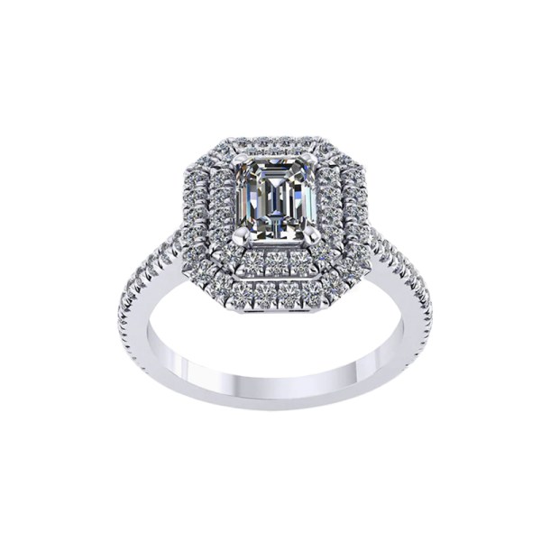 Amelia Platinum 0.50cttw Diamond Engagement Ring