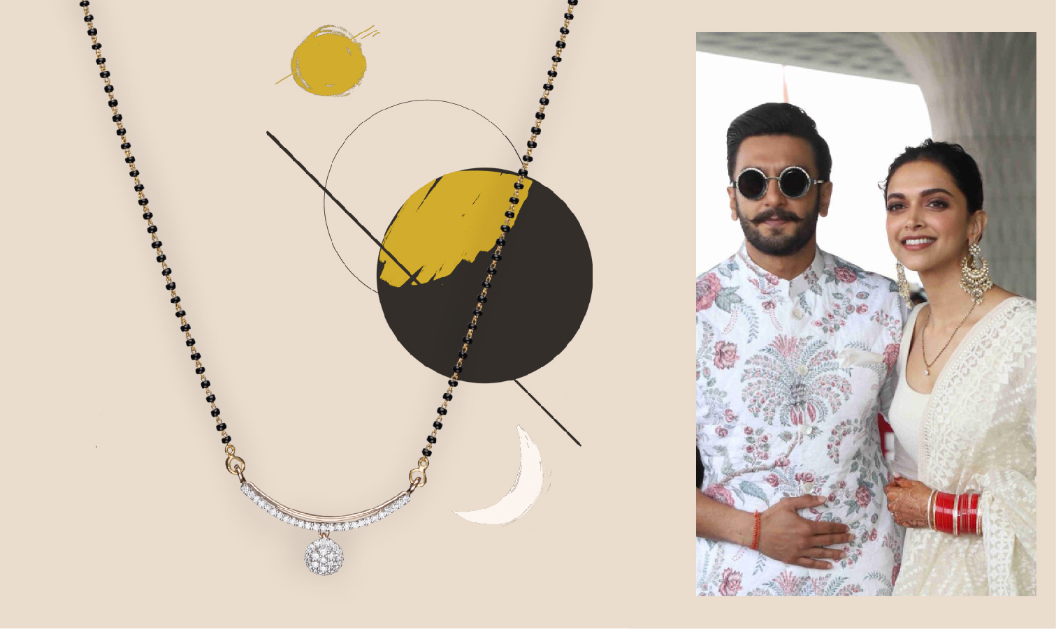 Deepika Padukone’s Statement Earrings and Mangalsutra