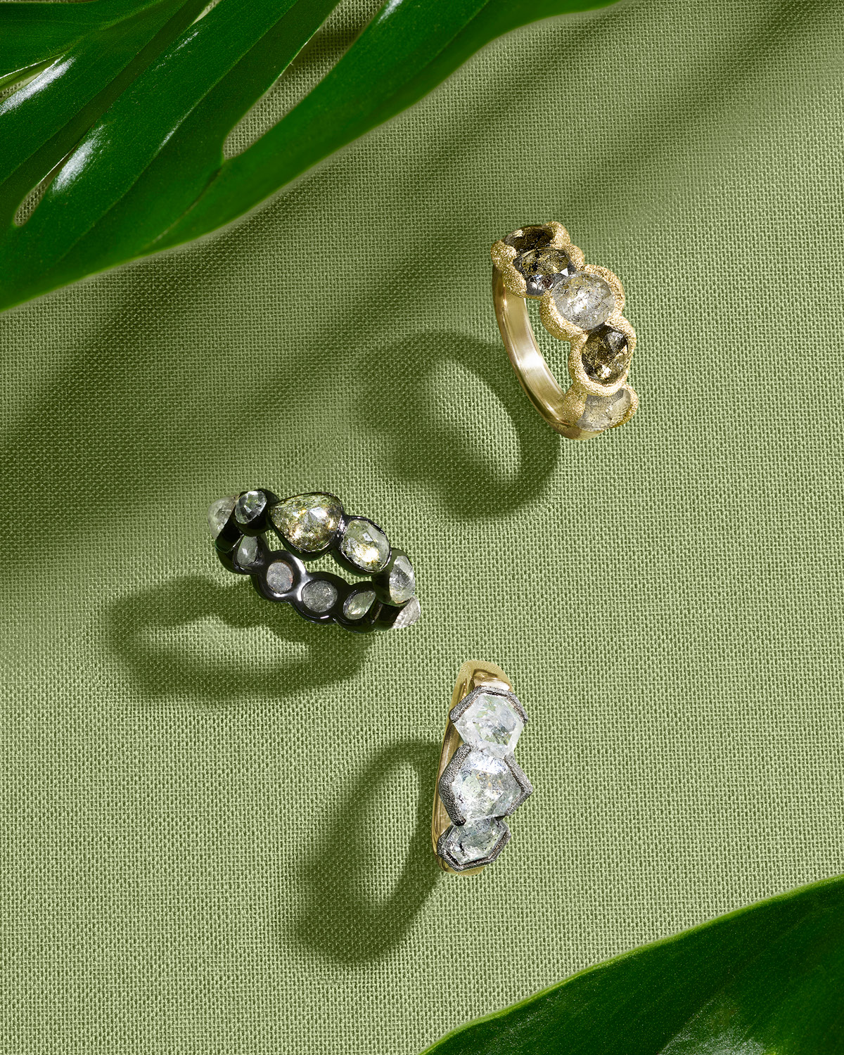 These Imperfect Rough Diamond Rings Are Perfect for Modern Love