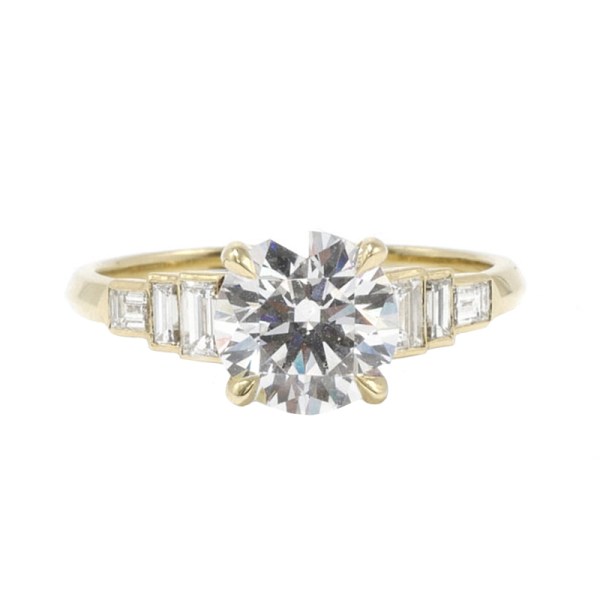 Evelyn Brilliant Cut Engagement Ring