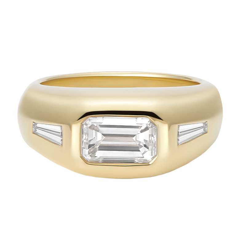 18ct Yellow Gold & 1.78ct Diamond Bespoke Gypsy Ring