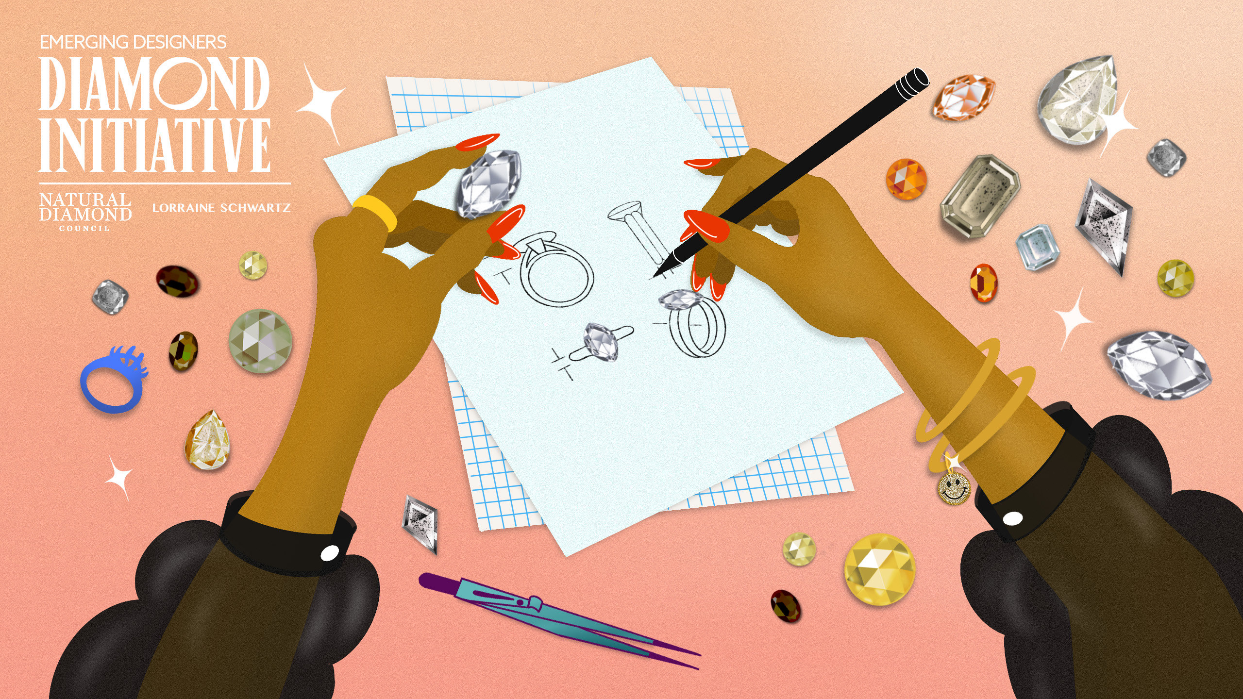 Emerging Designers Diamond Initiative ApplicationIllustration by Alelli Tanghal
