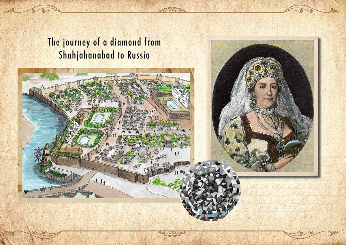 Diamond's Journey: From Shahjahanabad to Russia