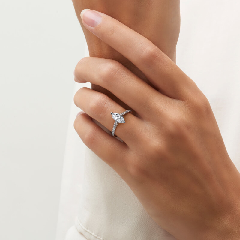 How Much to Spend on an Engagement Ring: 5 Expert Tips That Prove Natural Diamonds Are Worth the Investment 6 how much to spend on an engagement ring: marquise diamond ring