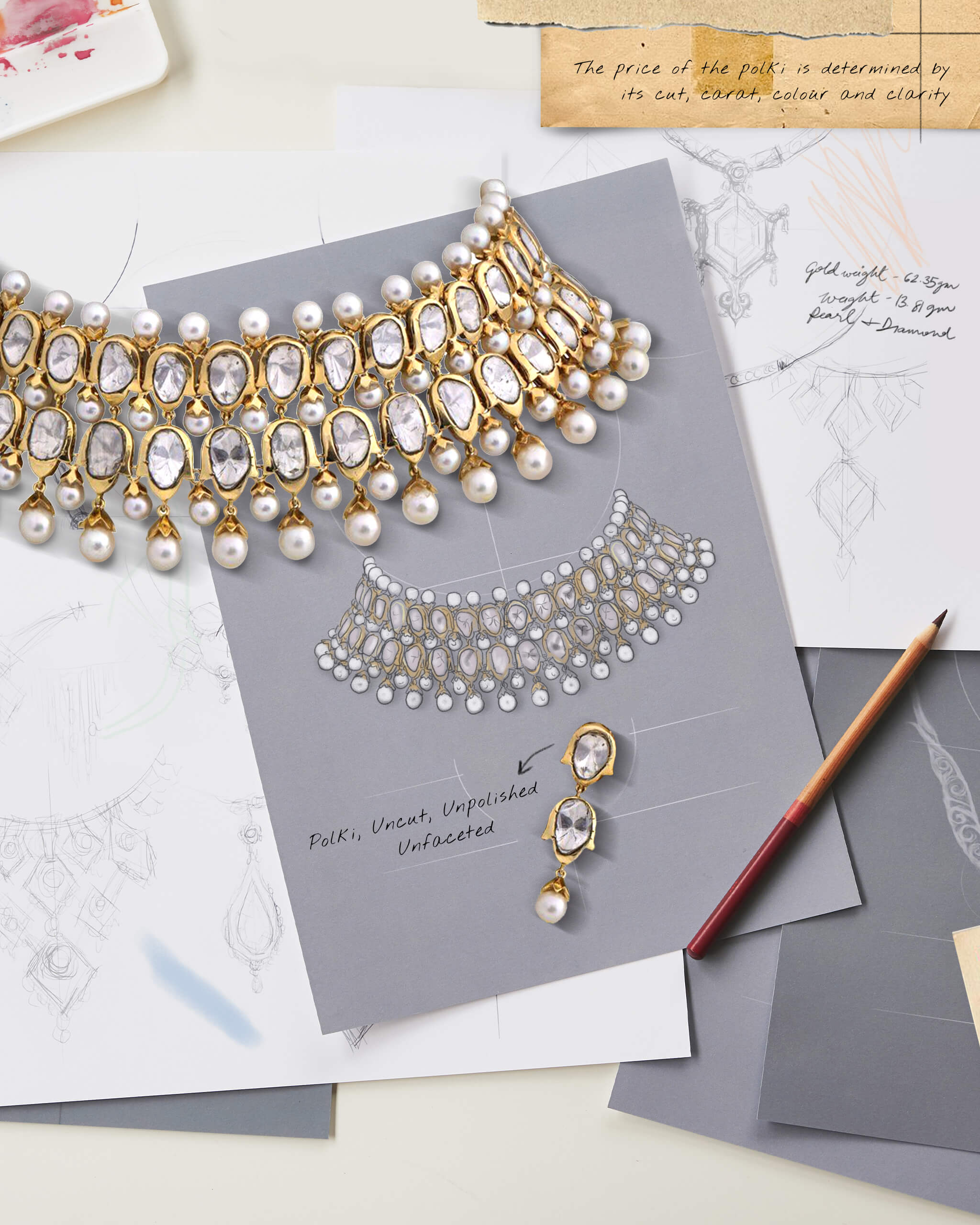 Diamonds in the Rough: Decoding the Art of Uncut Diamonds 1 Uncut Polki Diamond Jewellery