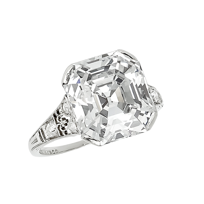 Emerald Cut Diamond Engagement Ring