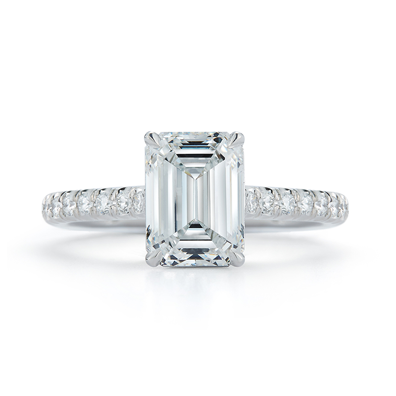 Emerald Cut Diamond Engagement Ring - Only Natural Diamonds