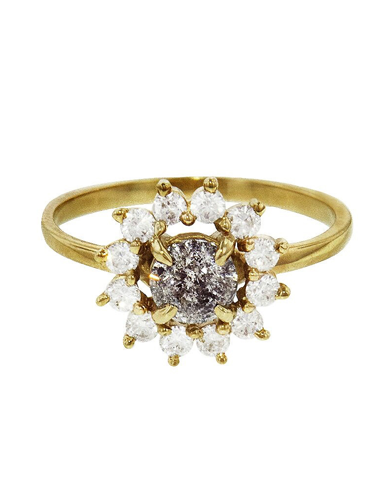 15 Diamond Engagement Rings Under $5,000 6 Ruta Reifen salt and pepper diamond Monde ring