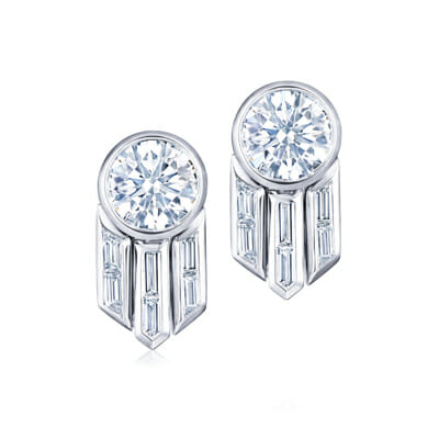 Fringe Earrings with Diamonds