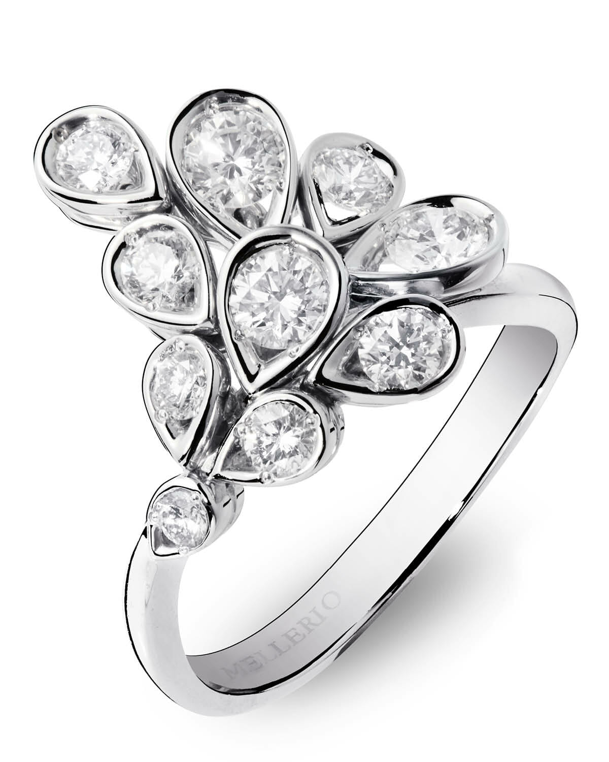 Indra Diamonds Ring: White Gold 