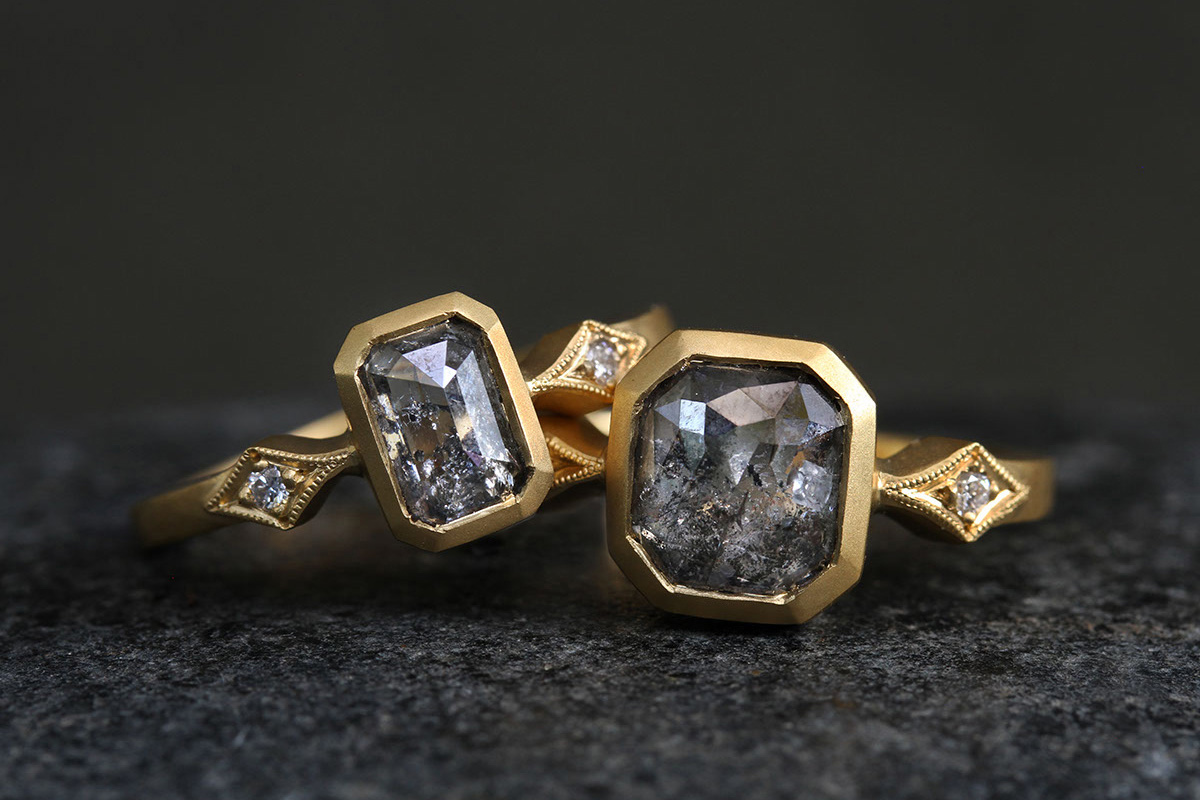 Cathy Waterman Rustic Diamond Ring