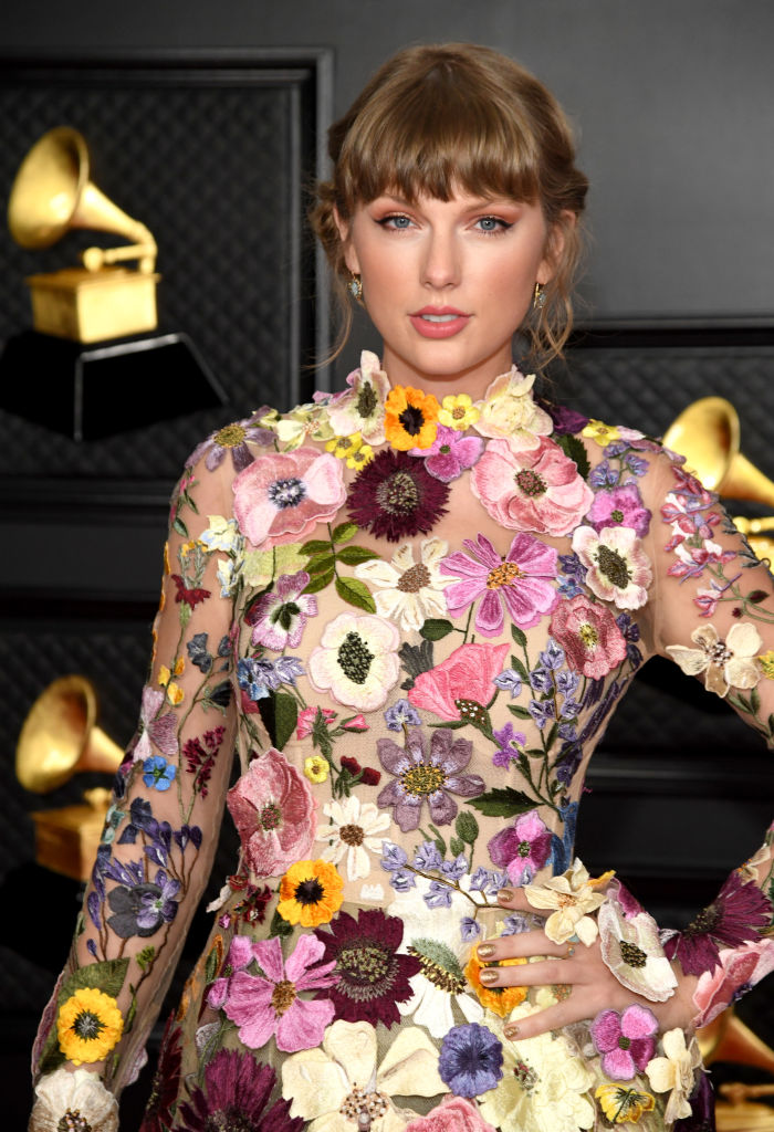 Taylor Swift wore Cathy Waterman diamond jewelry to celebrate her big wins at the 63rd Annual Grammy Awards