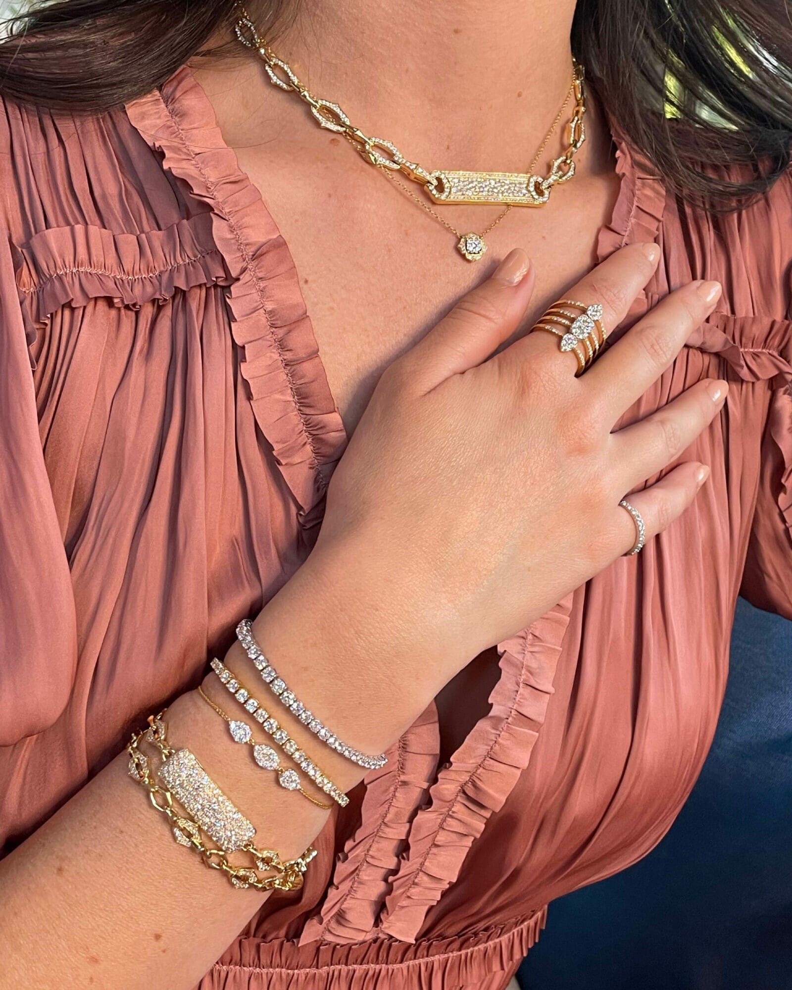 Katie Weinstock's diamond jewelry.