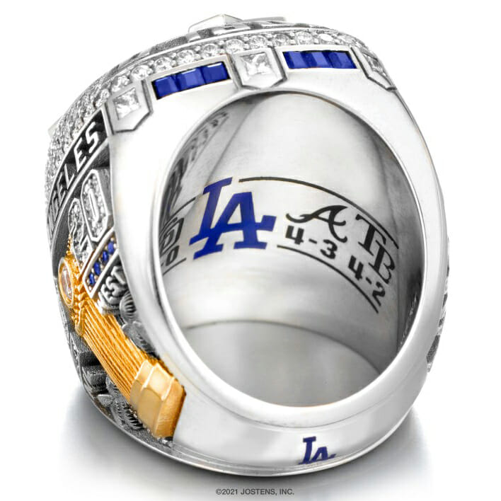 Los Angeles Dodgers 2020 World Series Ring Features 232 Diamonds 4 HPC SPN 2020 World Series Ring LA World