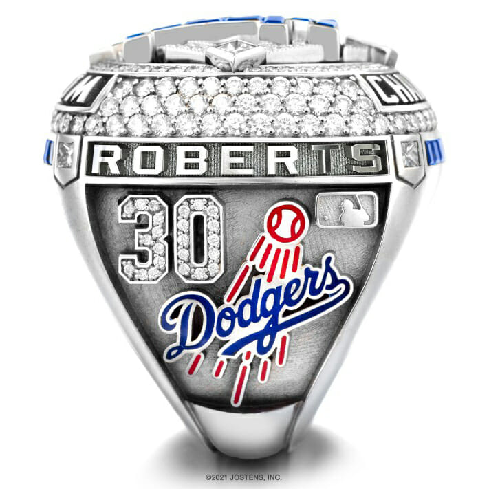 Los Angeles Dodgers 2020 World Series Ring Features 232 Diamonds 3 HPC SPN 2020 World Series Ring LA World Champions Side