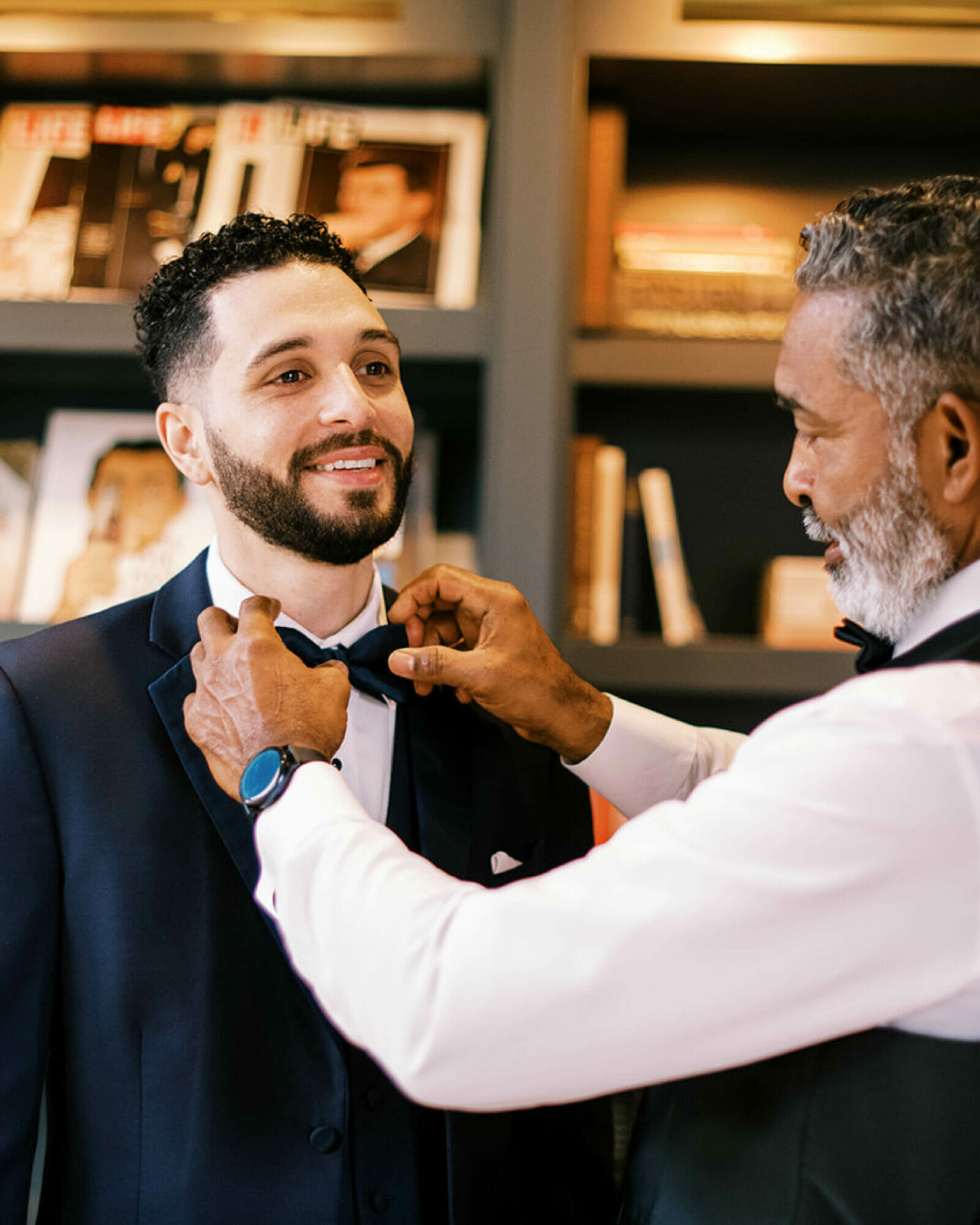 Giovanni Garibaldi getting ready for his wedding.