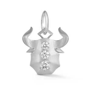 Jade Trau Taurus Zodiac diamond charm