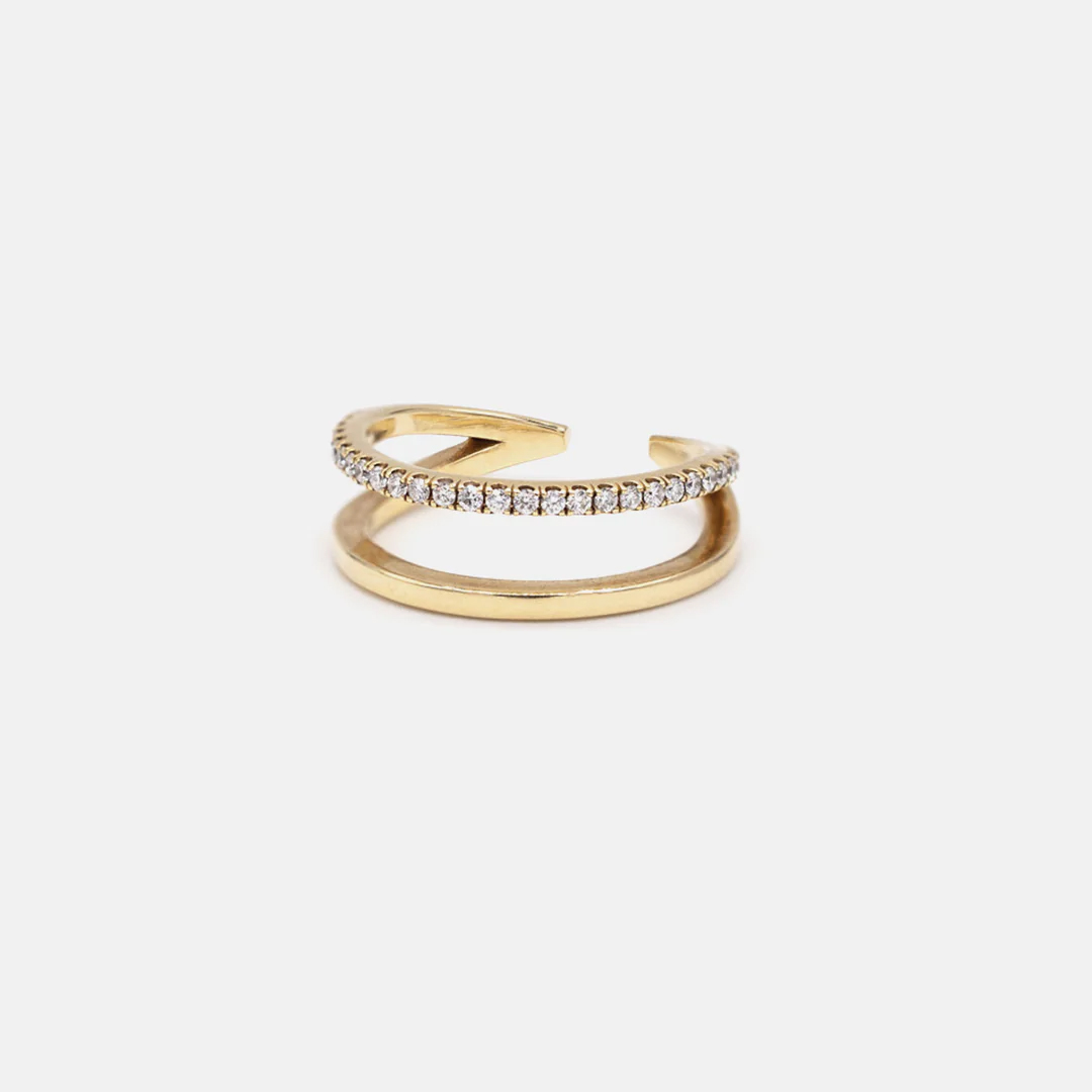 diamond stackable ring