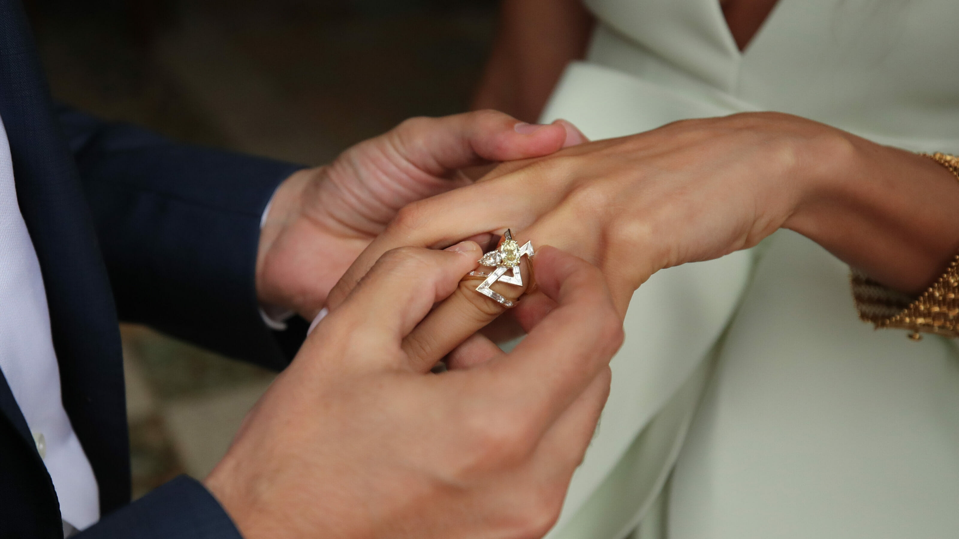 Gaelle Khouri diamond engagement ring