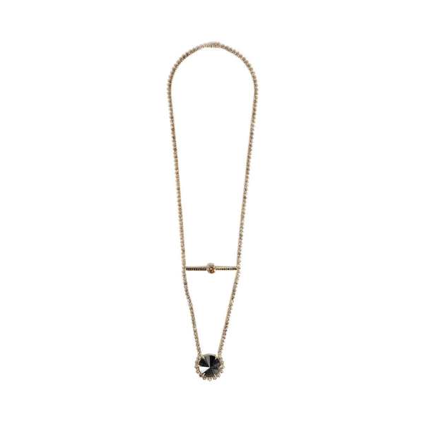 Black and Brown Diamond Necklace