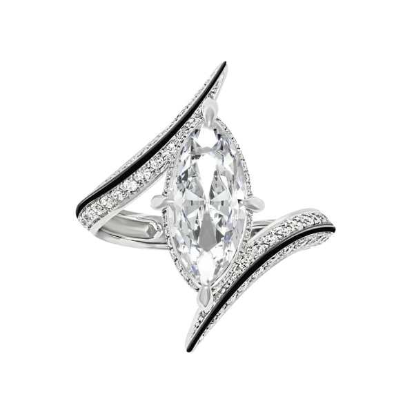 Ayla Marquise-Cut Diamond Engagement Ring