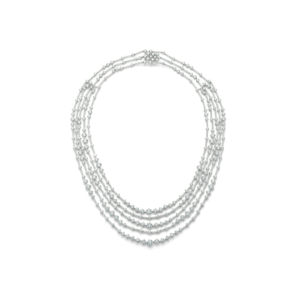 De Beers “Arpeggia” five-line necklace