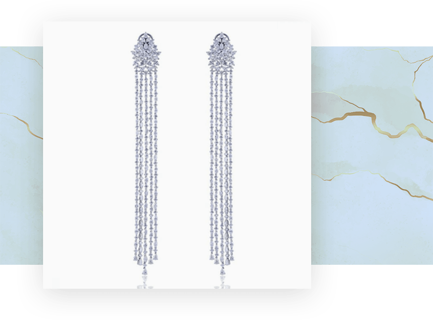 Tasselled earrings