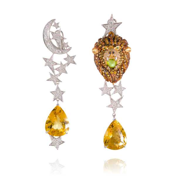 Leo diamonds earrings