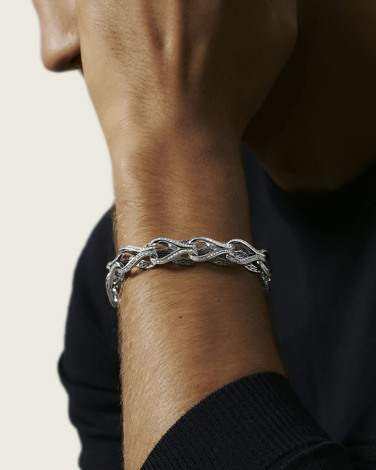 The 13 Best Designer Natural Diamond Jewelry Gifts for Men 9 John Hardy Asli Classic Chain Link Bracelet with Diamonds