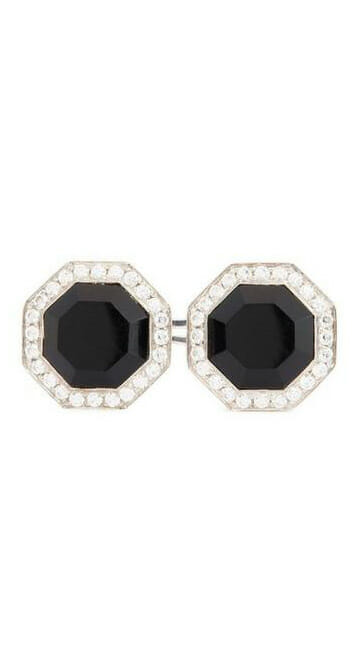 Les 13 plus beaux cadeaux pour hommes de bijoux de créateurs en diamant 11 Tom Ford Diamond Onyx Octagon Cufflinks