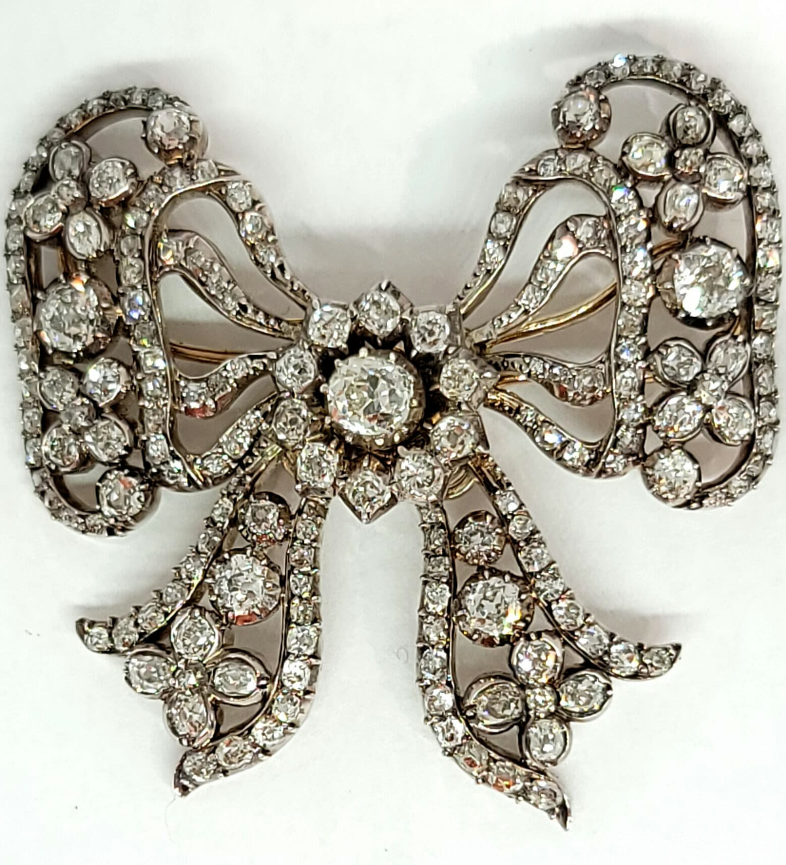 antique diamond bow