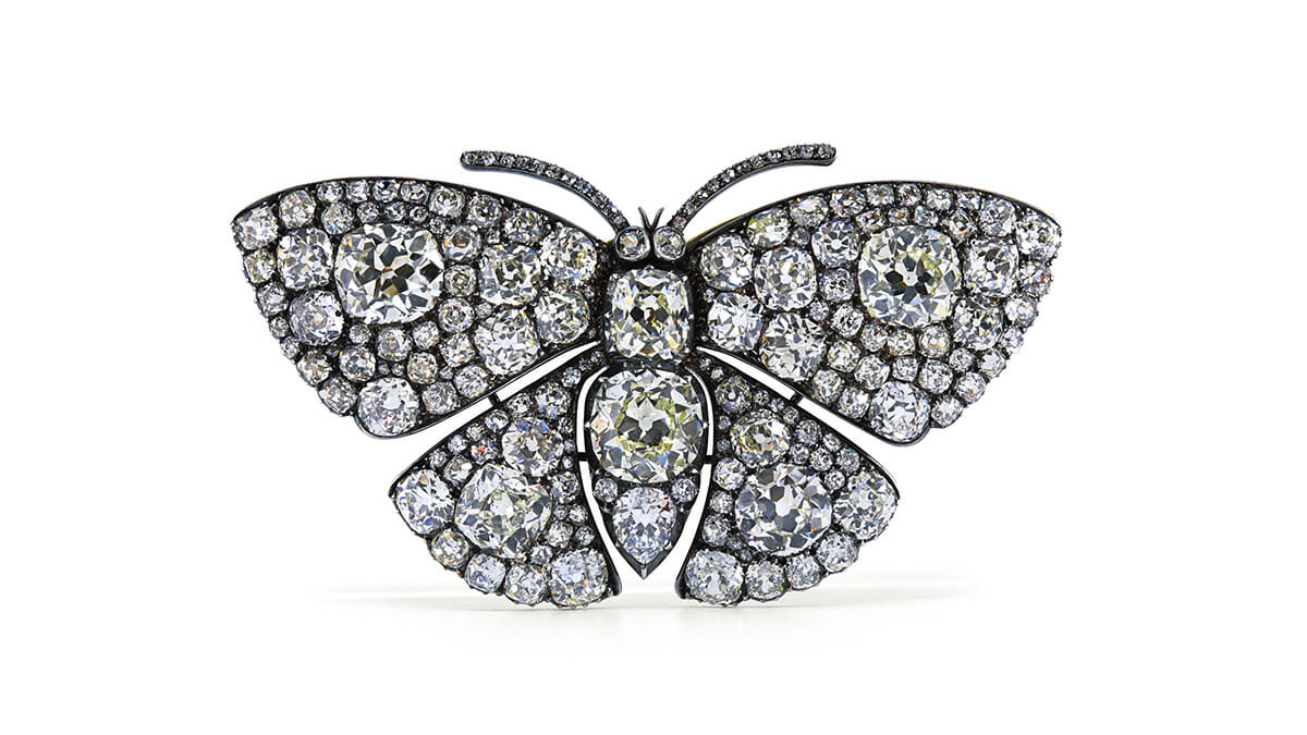 Diamond Butterfly Brooch,
