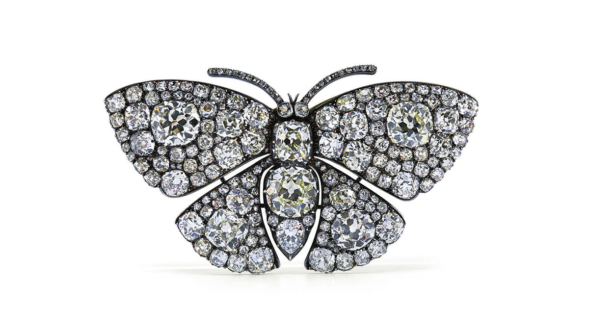 Diamond Butterfly Brooch,